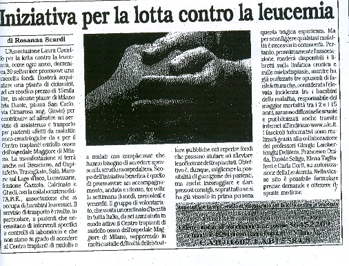 Articolo sull’Associazione Laura Coviello, rassegna stampa 10 di 21